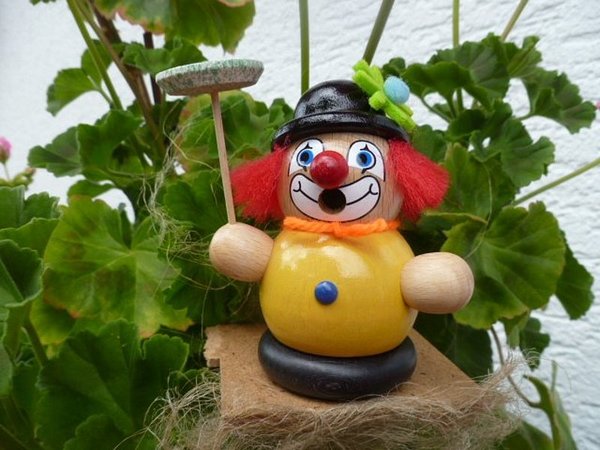 Moppelmann Clown gelb - 12cm