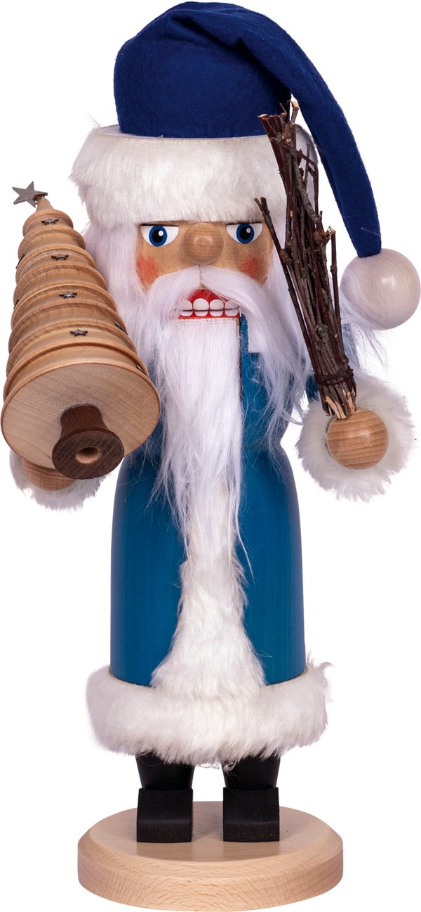 Nussknacker "Weihnachtsmann" blau SAICO - 36 cm  