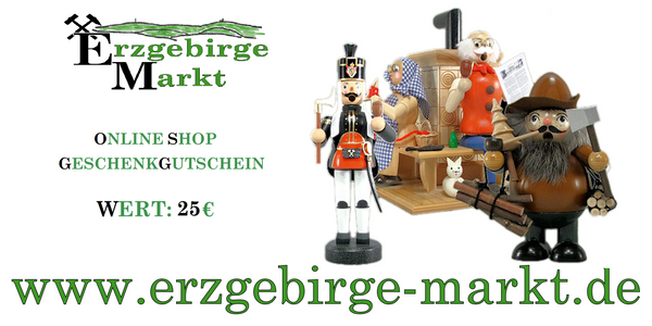 Geschenkgutschein (25EUR) Erzgebirge Markt Online Shop 
