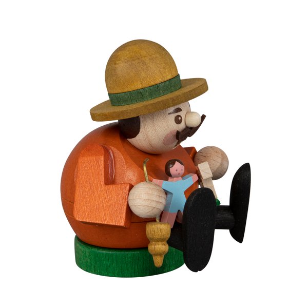 Räucherfigur mini "Spielzeugverkäufer" SAICO - 8cm  